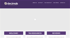 Desktop Screenshot of decimalstax.com
