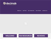 Tablet Screenshot of decimalstax.com